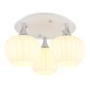 Maxy Plafonnier Luminaires Globo Lighting Chrome, Blanc, 3 lumières