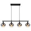 Maxy Suspension Luminaires Globo Lighting Noir, 4 lumières