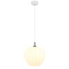 Maxy Suspension Luminaires Globo Lighting Chrome, Blanc, 1 lumière