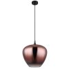 Maxy Suspension Luminaires Globo Lighting Chrome, Noir, 1 lumière