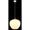 Maxy Suspension Luminaires Globo Lighting Chrome, Blanc, 1 lumière