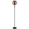 Maxy Lampadaire Luminaires Globo Lighting Chrome, Noir, 1 lumière