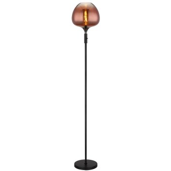 Maxy Lampadaire Luminaires Globo Lighting Chrome, Noir, 1 lumière