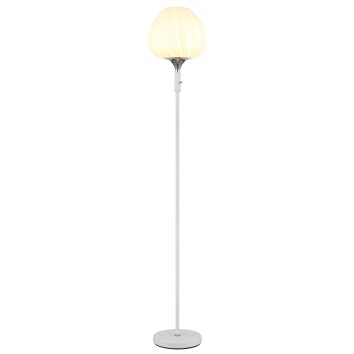 Maxy Lampadaire Luminaires Globo Lighting Chrome, Blanc, 1 lumière