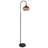 Maxy Lampadaire Luminaires Globo Lighting Chrome, Noir, 1 lumière