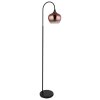 Maxy Lampadaire Luminaires Globo Lighting Chrome, Noir, 1 lumière