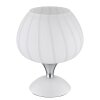 Maxy Lampe à poser Luminaires Globo Lighting Chrome, Blanc, 1 lumière