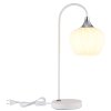 Maxy Lampe à poser Luminaires Globo Lighting Chrome, Blanc, 1 lumière