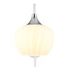 Maxy Applique murale Luminaires Globo Lighting Chrome, Blanc, 1 lumière