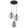 Lavus Suspension Luminaires Globo Lighting Noir, 3 lumières