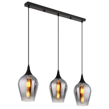 Lavus Suspension Luminaires Globo Lighting Noir, 3 lumières