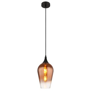 Lavus Suspension Luminaires Globo Lighting Noir, 1 lumière