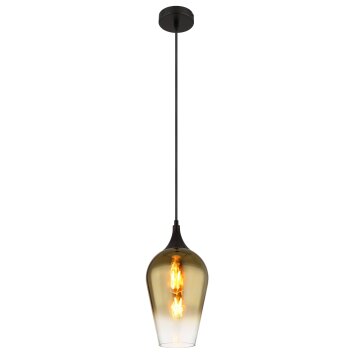 Lavus Suspension Luminaires Globo Lighting Noir, 1 lumière