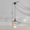 Lavus Suspension Luminaires Globo Lighting Noir, 1 lumière