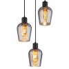 Ryan Suspension Luminaires Globo Lighting Noir, 3 lumières