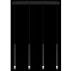 Blake Suspension Luminaires Globo Lighting Noir, 4 lumières