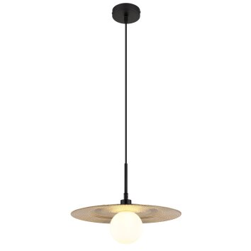 Riga Suspension Luminaires Globo Lighting Noir, 1 lumière