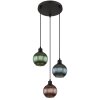 Zumba Suspension Luminaires Globo Lighting Noir, 3 lumières