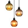 Zumba Suspension Luminaires Globo Lighting Noir, 3 lumières