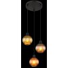 Zumba Suspension Luminaires Globo Lighting Noir, 3 lumières