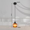 Zumba Suspension Luminaires Globo Lighting Noir, 1 lumière