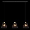 Baku Suspension Luminaires Globo Lighting Noir, 3 lumières