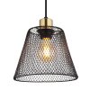 Baku Suspension Luminaires Globo Lighting Noir, 1 lumière