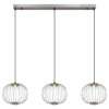 Galway Suspension Luminaires Globo Lighting LED Nickel mat, 1 lumière