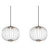 Galway Suspension Luminaires Globo Lighting LED Nickel mat, 1 lumière