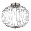 Galway Plafonnier Luminaires Globo Lighting LED Nickel mat, 1 lumière