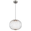 Galway Suspension Luminaires Globo Lighting LED Nickel mat, 1 lumière