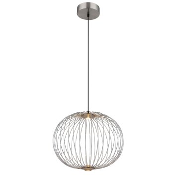 Galway Suspension Luminaires Globo Lighting LED Nickel mat, 1 lumière