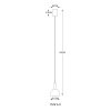 Labora Suspension Luminaires Globo Lighting LED Noir, 1 lumière