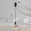 Labora Suspension Luminaires Globo Lighting LED Noir, 1 lumière