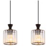 Jordana Suspension Luminaires Globo Lighting Noir, 4 lumières