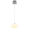 Quintara Suspension Luminaires Globo Lighting LED Nickel mat, 1 lumière