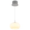 Quintara Suspension Luminaires Globo Lighting LED Nickel mat, 1 lumière