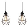 Zachary Suspension Luminaires Globo Lighting Noir, 3 lumières