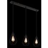 Zachary Suspension Luminaires Globo Lighting Noir, 3 lumières