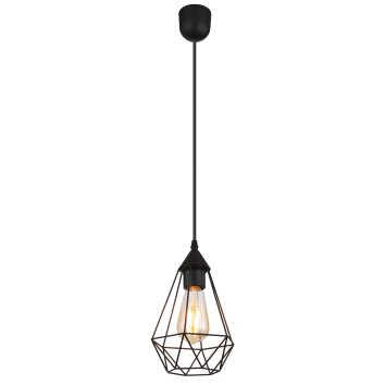 Zachary Suspension Luminaires Globo Lighting Noir, 1 lumière