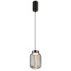 Fluoro Suspension Luminaires Globo Lighting LED Noir, 1 lumière