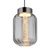 Fluoro Suspension Luminaires Globo Lighting LED Noir, 1 lumière