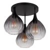 Olsen Plafonnier Luminaires Globo Lighting Noir, 3 lumières