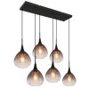 Olsen Suspension Luminaires Globo Lighting Noir, 6 lumières