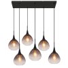 Olsen Suspension Luminaires Globo Lighting Noir, 6 lumières