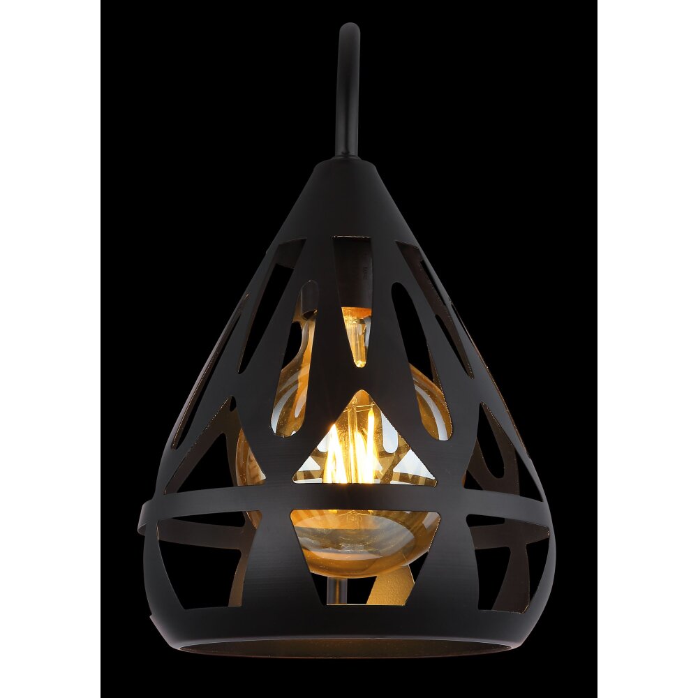 Hassan Applique murale Luminaires Globo Lighting Noir, 1 lumière
