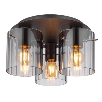 Tulivar Plafonnier Luminaires Globo Lighting Gris, 3 lumières