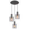 Tulivar Suspension Luminaires Globo Lighting Gris, 3 lumières