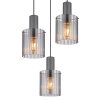 Tulivar Suspension Luminaires Globo Lighting Gris, 3 lumières