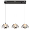 Arus Suspension Luminaires Globo Lighting LED Noir, 1 lumière